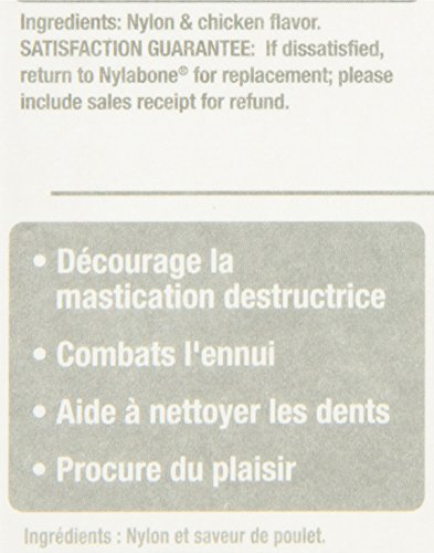 Nylabone Dura Chew Flavored Bone Dog Chew Toy, Wolf/Medium - Original Bone