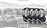 XINDA 2018 Updated Car Headset, 2 Packs Wireless Infrared Car Headset Double Channel Foldable Vechile IR Headphones for Car Entaintment