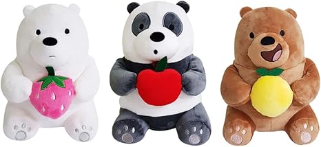Amazon.com: C\u0026H We Bare Bears - Muñeca de peluche con panda de fruta, 10.0 in: Toys \u0026 Games