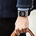 Simpeak Apple Watch Band 38mm, Genuine Leather Replacement iWatch Wristband Sport Strap with Stainless Metal Clasp for Apple Watch Series 3 2 1 Sport and Edition, Grey