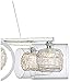 Possini Euro Design Wire and Glass Cylinder Chandelier
