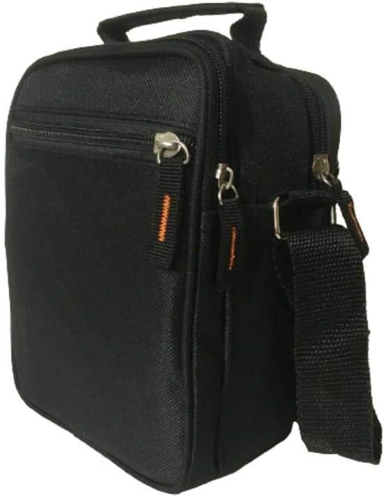 Diffusion Unisex Multi Purpose Multi Pocket Mini Shoulder Organizer Handbag Travel Holiday Utility Work Bag Handy Men's Body Bag (Black) - Image 3