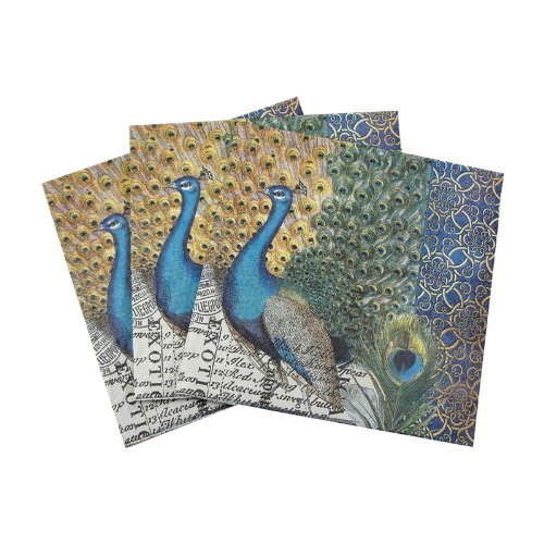 Cocktail Napkins Peacocks Beverage or Cocktail Napkins
