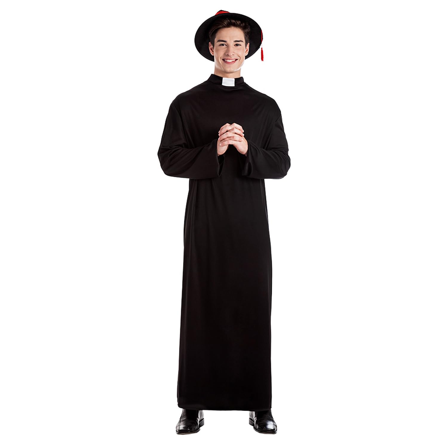 Boland - Parish Priest Costume for Adults, 2 Pieces, Fancy Dress Costume for Theme Party, Halloween or Carnival, Missionary