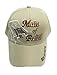 Aesthetinc 3D Embroidery Christian Bible Verse Man of Faith Jesus Christ Church Religious Cap Hat Visor (Man of Faith Khaki)