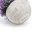 Velener Mini Plastic Artificial Pine Ball Topiary Plant with Pots for Home Decor (Purple)
