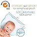 ZOSTRATI Baby Head Shaping Pillow - 2 Washable 100% Cotton Covers for Newborn Infant to Prevent Flat Head or Plagiocephaly Syndrome | Soft Memory Foam Flathead Cushion | 0-12months | White