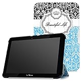 MoKo Verizon Ellipsis 10 2015 Case - Ultra Lightweight Slim Shell Standing Cover for Verizon Ellipsis 10-Inch 4G LTE Tablet (NOT FIT 2017 Verizon Ellipsis 10 HD), Crown BLUE