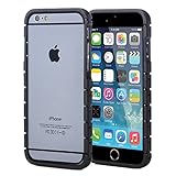 iPhone 6 Case - Exact Apple iPhone 6 4.7 Case [CHAIN Series] - Link Design Hybrid Bumper Case for Apple iPhone 6 (4.7-inch) Black/Gray