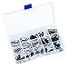 Aneco Zipper Repair Kit Zipper Replacement Pack Assorted Zipper Pulls with Organizing Boxes