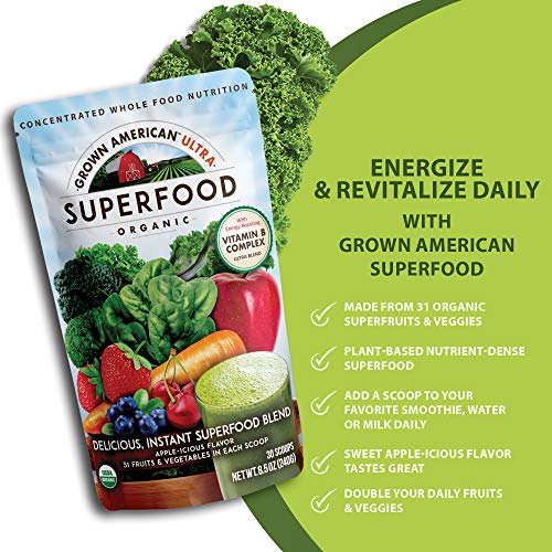 Grown American Superfood Ultra Organic Whole Fruits, Grains, Sprouts