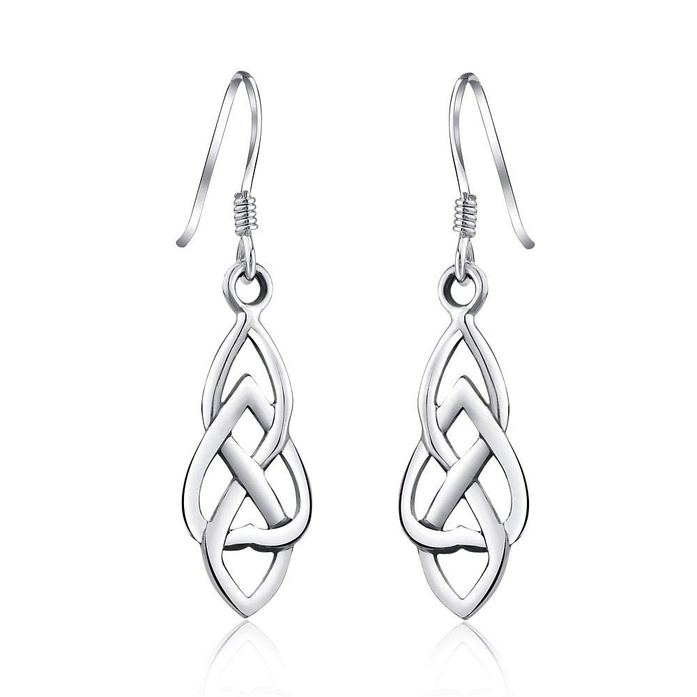 SILVEGO - PRME10925 - Women 925 Sterling Silver Earrings Celtic Style