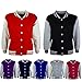 A2Z 4 Kids B.B Plain Jacket Baseball Varsity Style Coat Long Sleeves Activewear New Casual Fashion Girls Boys Age 2-13 Years