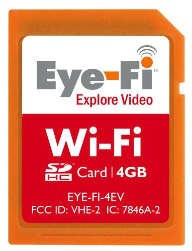 Eye-Fi 4 GB Explore Video SDHC Wireless Flash Memory Card EYE-FI-4EV