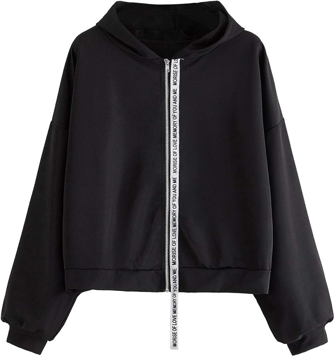 black windbreaker zip up