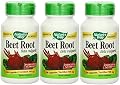 Nature's Way Beet Root Powder Capsules 500 Mg, 100-count (3 Pack)