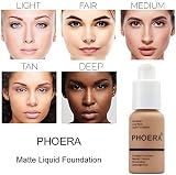 HQDA 5PCS Liquid Foundation Set Matte Full Coverage with Primer Brush Sponge view 4