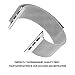 Apple Watch Band, Fully Magnetic Closure Clasp Stainless Steel Bracelet Strap for smart watch Sport & Edition 42mm - Silver