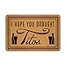 Joelmat I Hope You Brought Tito's Entrance Non-Slip Indoor Rubber Door Mats for Front Door/Bathroom/Garden/Kitchen/Bedroom 23.6