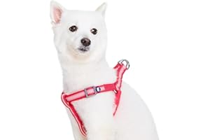 Blueberry Pet Essentials Step-in Reflective Back to Basics Dog Harness, French Pink, Chest Girth 26" - 39", Large, Adjustable Harnesses for Dogs