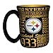 NFL Pittsburgh Steelers Sculpted Spirit Mug, 17-ounce, Black