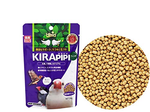 キョーリン キラピピ フィンチ ３０ｇ 鳥 鳥フード 総合栄養食 換羽サポート 文鳥 カナリヤ 十姉妹商品画像