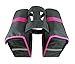 Walco Design Commuter Pannier Bag, Double Bike Rack Bag for Women, Durable 21 Liter Bicycle Rear Bag, Grey/Pinkthumb 3