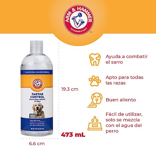 Arm & Hammer for Pets Dental Water Additive for Dogs, Tartar Control