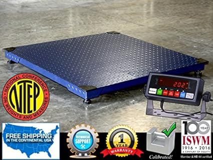 New Floor Scale 48 X48 4 X4 Ntep Legal For Trade 5000 X 1 Lb