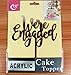 GrantParty We're Engaged Rose Gold Cake Topper- Engagement Wedding Party Decorations| Perfect Keepsake (Rose Gold)