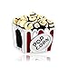LovelyJewelry Movie Popcorn European Bead Hot Food Charms For Bracelet