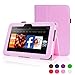 ACdream Kindle Fire HD 7 (2012 Version) Case, Amazon Kindle Fire HD7 (2012 Previous Model) Case - PU Leather Cover Case for Kindle Fire HD 7(2012 Version) with Auto Sleep Wake Function, Pink