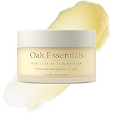 Oak Essentials Moisture Rich Body Balm | Ultra-Hydrating Body Cream with Sea Buckthorn Oil, Cocoa Butter & Coconut Oil, 5.3 Oz