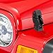 omotor Hi-Lift Jack Hood Mounts Brackets Fit Jeep Wrangler CJ 1944-1986/YJ 1987-1995/TJ 1997-2006 (Pair, Black) (TJ Hood Cover Catch)
