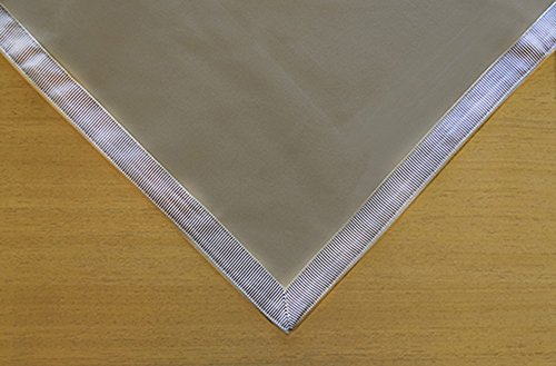 Baron Barclay Deluxe Suede Square Table Cover - 44" - CASHMERE