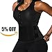 Lelinta Neoprene Sauna Suit - Sauna Tank Top Vest with Adjustable Shaper Trainer Belt,Black,XL(Fit For Waist:31.5