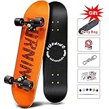 Easy_Way Complete Skateboards -Standard Skateboards for Beginners Starter - 31'x 8'Canadian Maple Pro Cruiser Standard Skate Boards