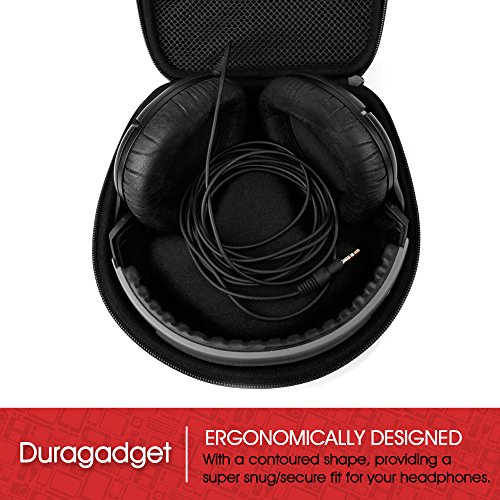 DURAGADGET Medium Protective Headphone Storage Case (Black) For