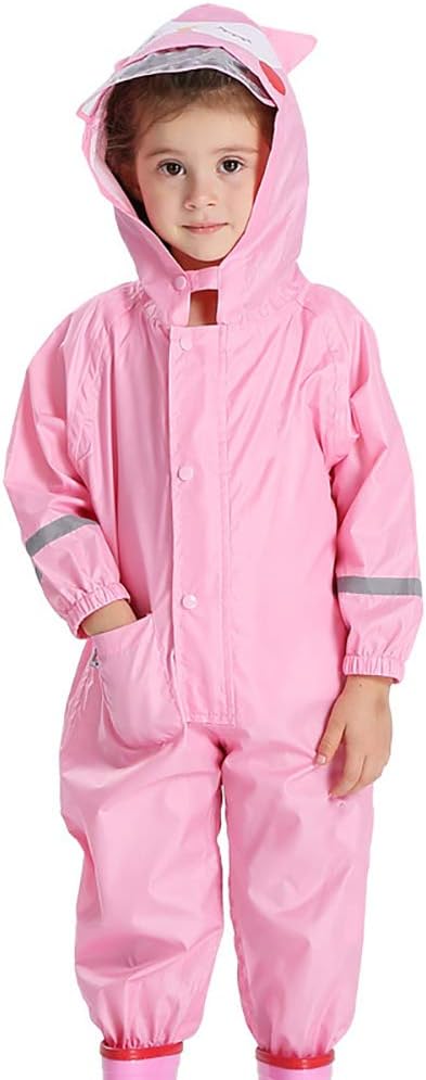 Einteiliger Regenmantel Fur Kinder Unisex Regenanzug Regenoverall Outdoor Regenanzug Fur Kleinkinder Reflexstreifen Fur 3 10 Jahre 2 M Amazon De Sport Freizeit