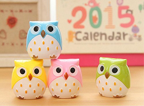 Luweki New Cute Lovely Owl Pattern Pencil Sharpener School Kid Favorite Beautiful
