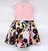 Kidscool Little Girls Sleeveless Cute Floral Printed Casual Dresses,Yellow,4-5 Years