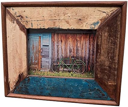 Shopatzen Thick Hand Made Wood Multi Color Distressed 6x8 8x10 Picture Frame Table Top or Wall Photo Frame Graduation Photo Frame Fathers Day Gift