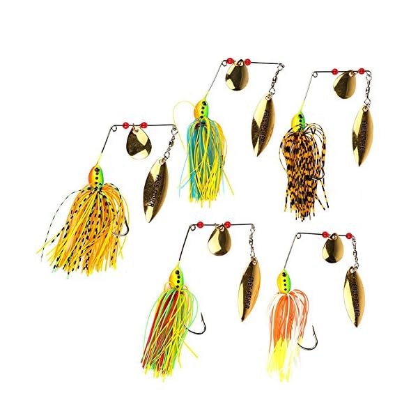 6-Fishing-Hard-Spinner-Lure-Spinnerbait-Pike-Bass-18g063oz-T11 6-Fishing-Hard-Spinner-Lure-Spinnerbait-Pike-Bass-18g063oz-T11