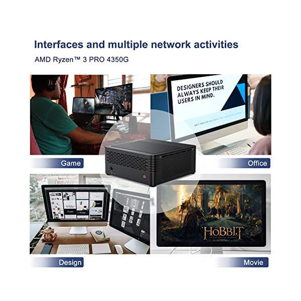 MINISFORUM-X400-AMD-Ryzen-3-Pro-Mini-PC-NUC-Vega-6-Graphics-Dual-4K-Display-Output-16GB-DDR4-RAM-256GB-NVMe-SSD-Wi-Fi-6-BT-51-X400-3-16-256 MINISFORUM X400 AMD Ryzen 3 Pro 4350G Mini PC NUC ; Vega 6 Graphics, Dual 4K Display Output, 16GB DDR4 RAM, 512GB NVMe…