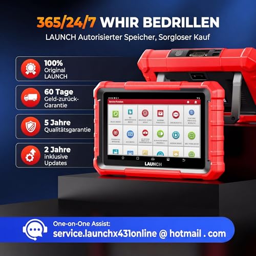 LAUNCH X431 Pros Elite OBD2 Diagnostic Device Car, Bidirectional Scanner with ECU Coding, Full System Diagnostics, 45+ Service Functions, CANFD & DOIP, FCA Autoauth, 2 Years Update
