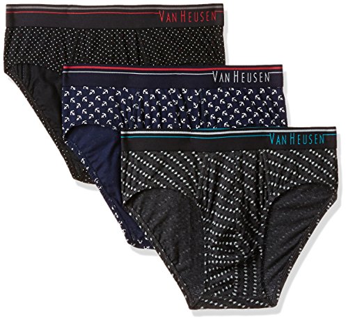 Van Heusen Men's Cotton Classic Regular Fit Printed Briefs 1 Van Heusen Men's Cotton Classic Regular Fit Printed Briefs