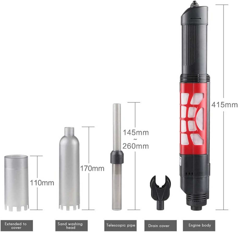 Mallalah Aquarium Gravel Cleaner and Sludge Extractor, Aquarium Cleaner Vacuum Cleaner for Aquarium - Image 3