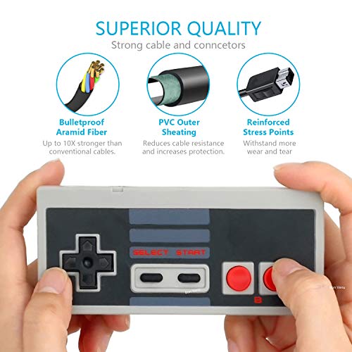 image for Trvl Fielder Nintendo NES Classic Edition Wired Controller for Nintend