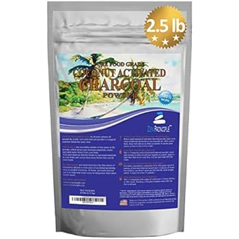 LARGE 2.5 lb. Coconut Activated Charcoal Powder. Whitens Teeth, Rejuvenates Skin and Hair, Detox and helps Digestion. Treats Accidental Poisoning, Bug Bites and Wounds. USA-Owned Producers, FREE scoop