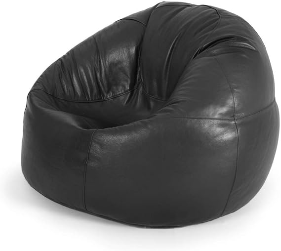 icon Real Leather Bean Bag Genuine Leather Designer Bean Bags Giant